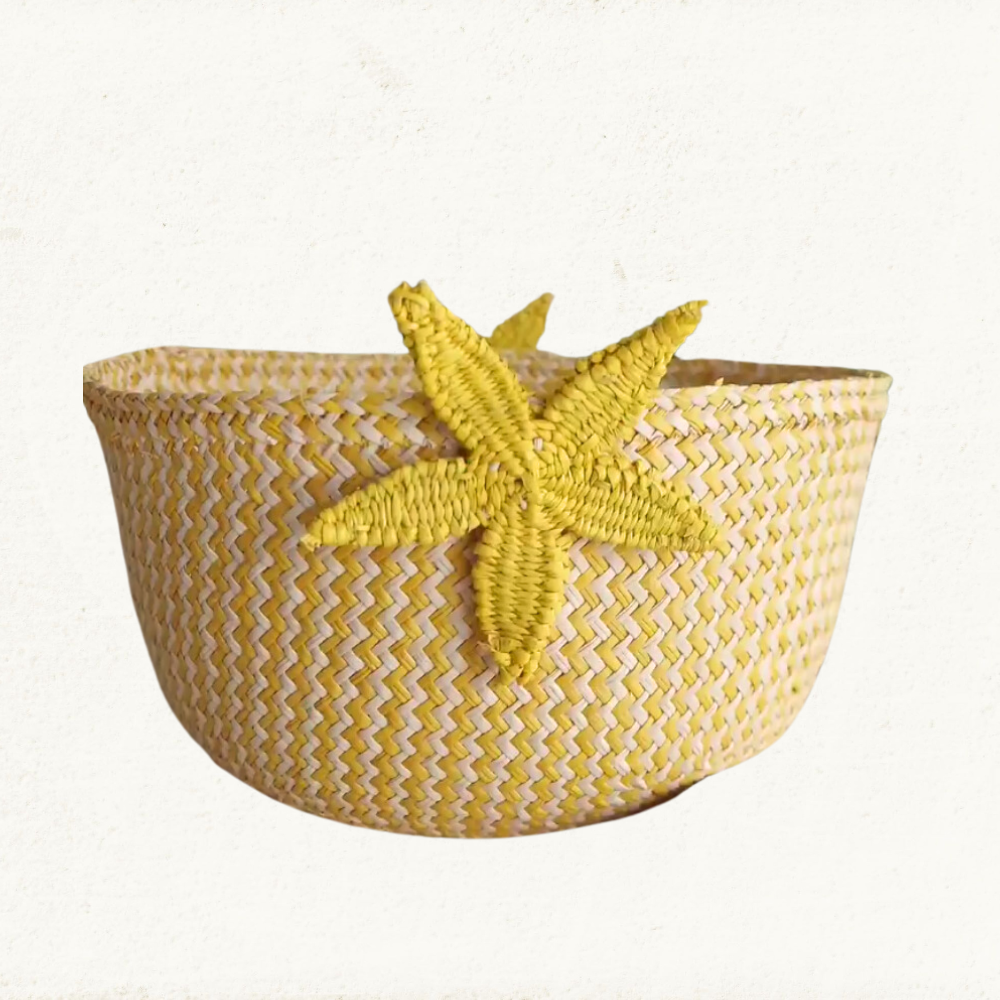 Starfish Basket - Made of iraca Palm - Home Decor