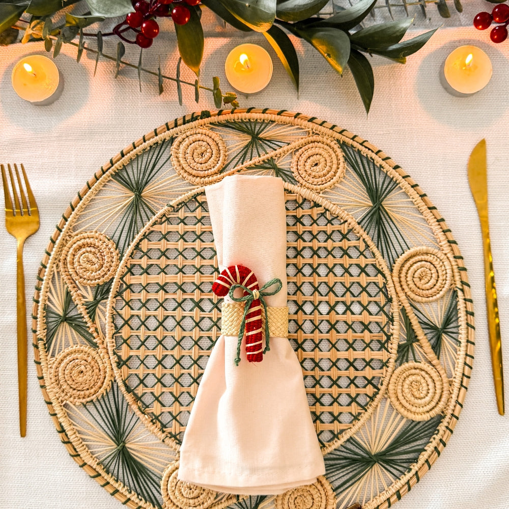 Candy Cane Napkin Ring for Holiday / Christmas Season