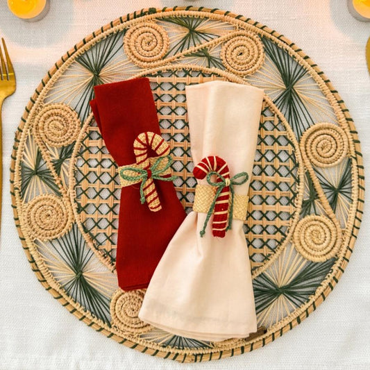 Candy Cane Napkin Ring for Holiday / Christmas Season