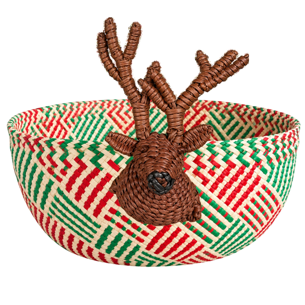 Holly Reindeer Basket โ The Woodland Reindeer Basket