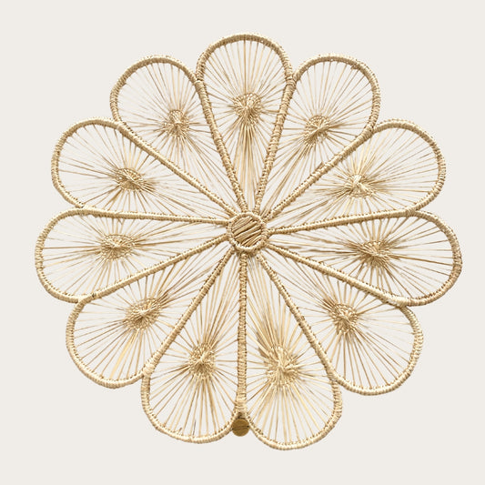 Cosmos Placemat 13.5" Natural, Pack of 6