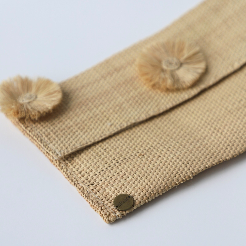 Sunny Clutch Bag - Straw Bag - Handmade Bag - Iraca Palm Bag