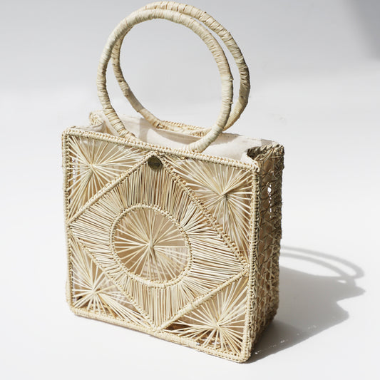 Desert Bag - Straw Bag - Hand Woven Iraca Palm Purse