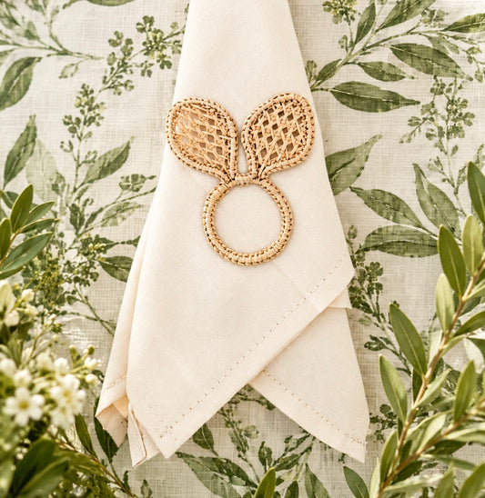 Bunny Ears Napkin Ring - Made of Iraca Palm