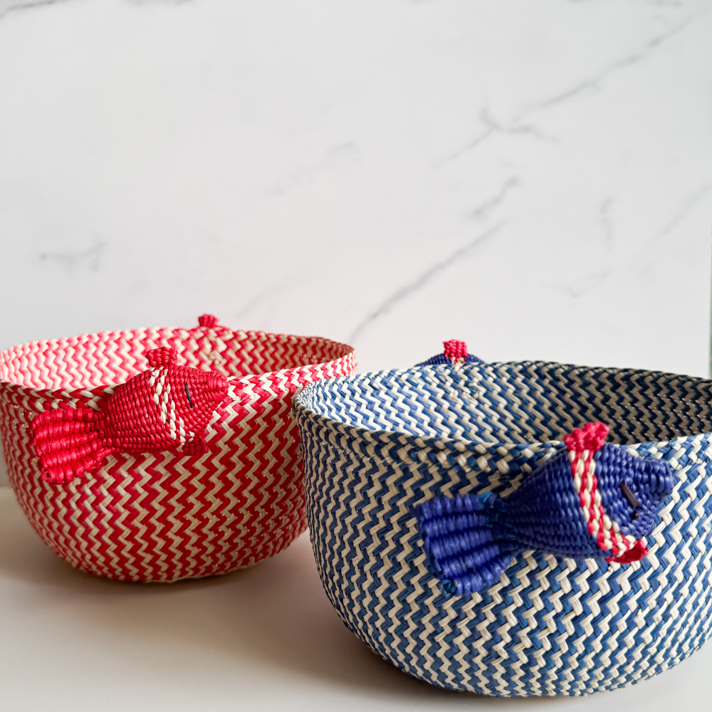 Fish Basket - Made of Iraca Palm - Home Decor
