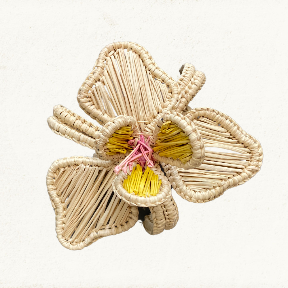 Orchid Napkin Ring - Made of Iraca Palm
