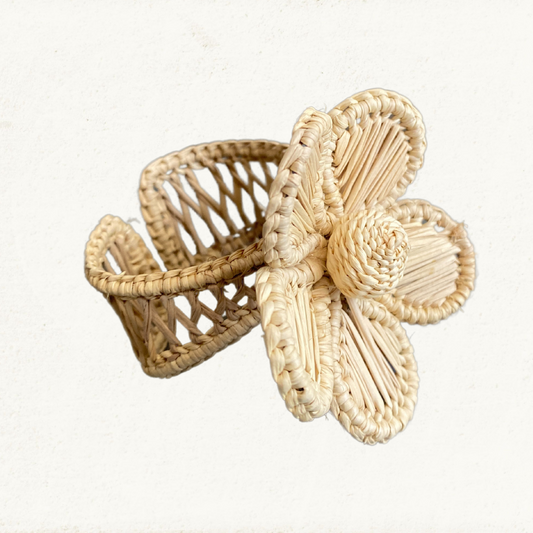 3D Flower Napkin Ring - Made of Iraca Palm