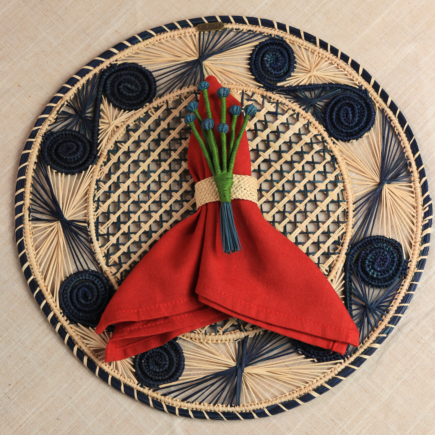 Lavender Bunch Napkin Ring