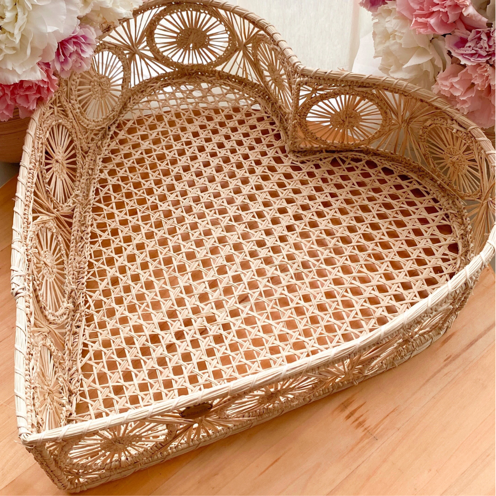 Handmade Iraca Palm - Heart Shape Tray - Home Decor