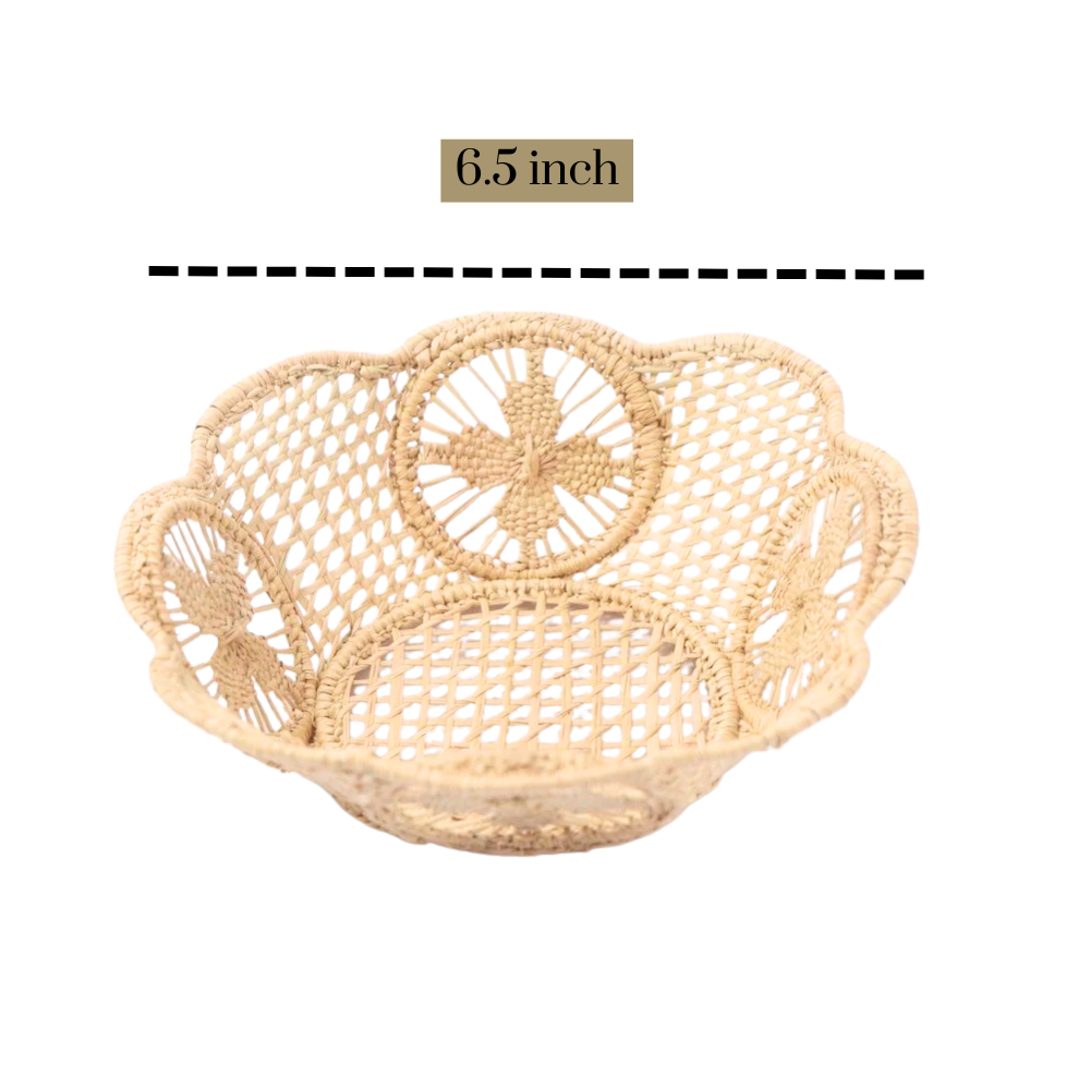 Handmade Iraca Palm - Iraca Palm Bread Basket - Set of 3