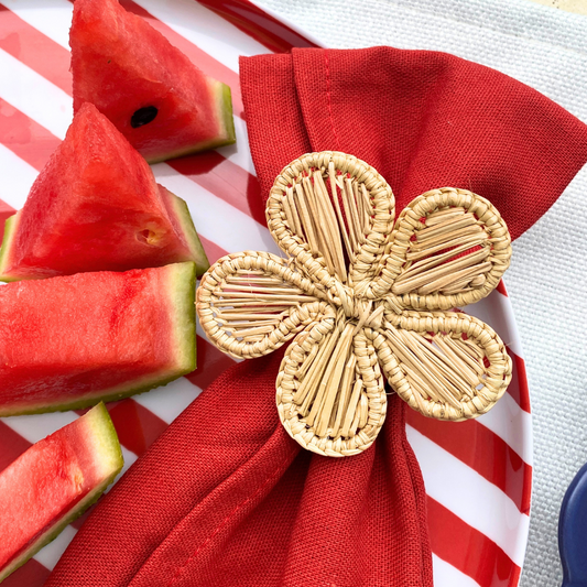 Blossom Napkin Ring - Made of Iraca Palm