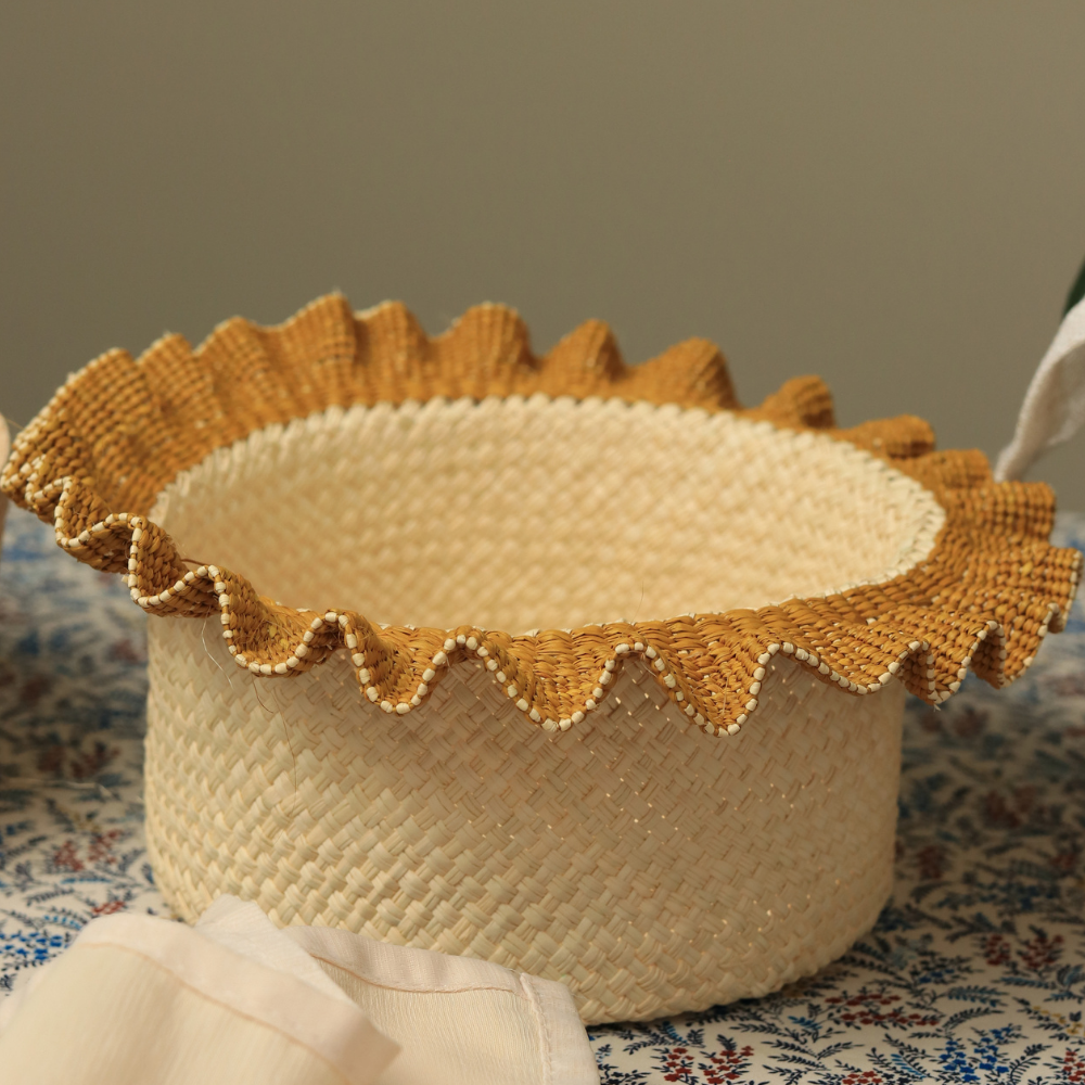 The Coastal Ruffle Basket