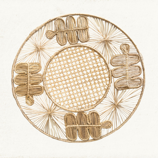 Olive Leaf Placemat - Handmade Iraca Palm - Home Decor