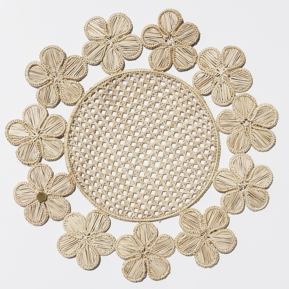 Handmade Iraca Palm Placemat - Blossom Place Mat - Pack of 6