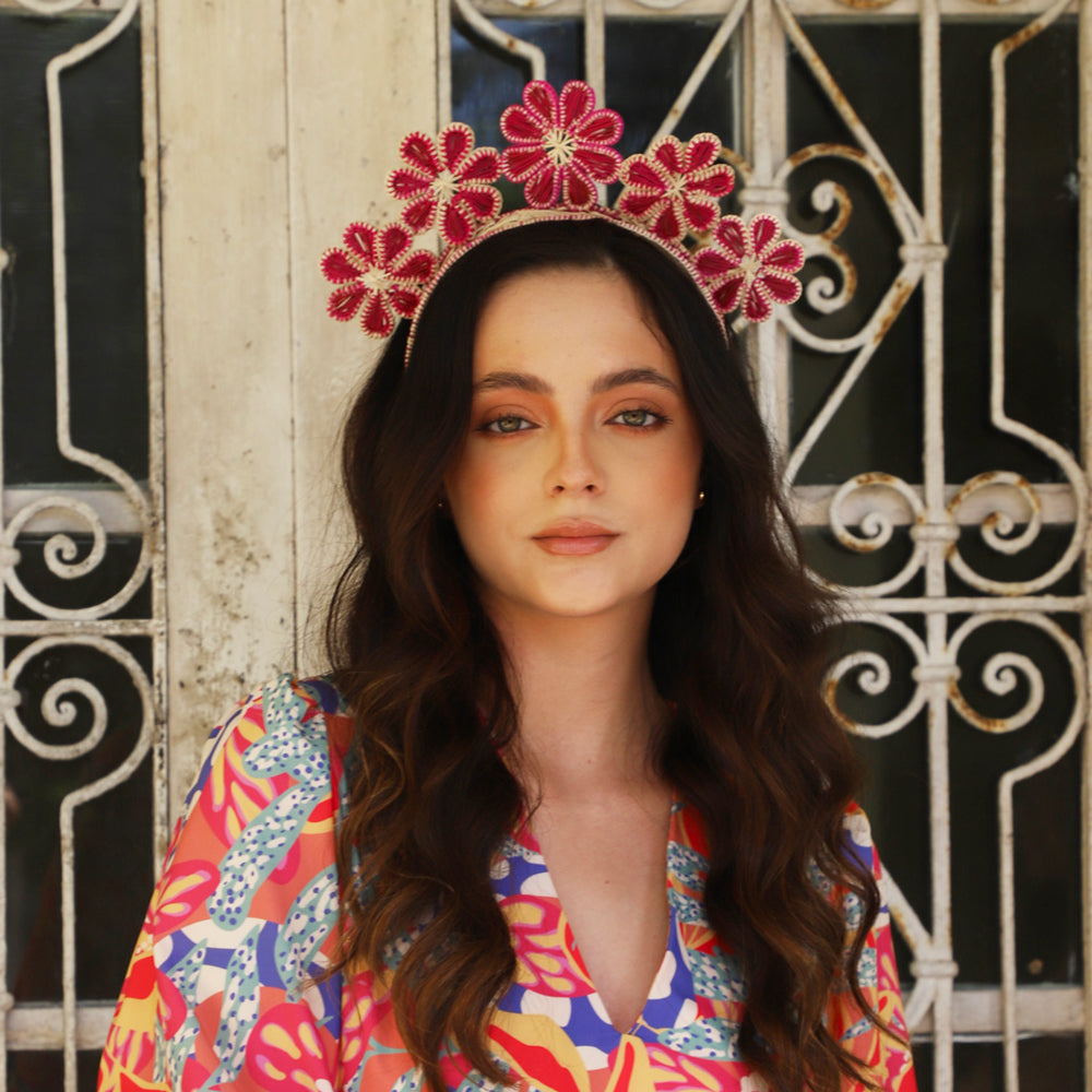 Iraca palm Headpiece – Natalia Headband