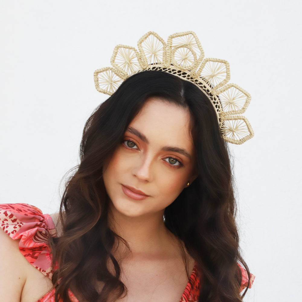 Iraca palm Headpiece – Andrea Headband