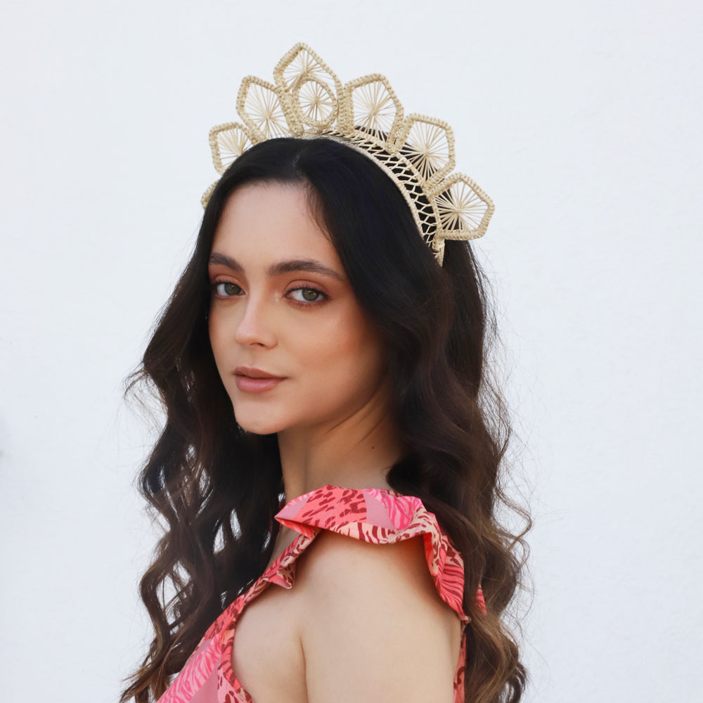 Iraca palm Headpiece – Andrea Headband