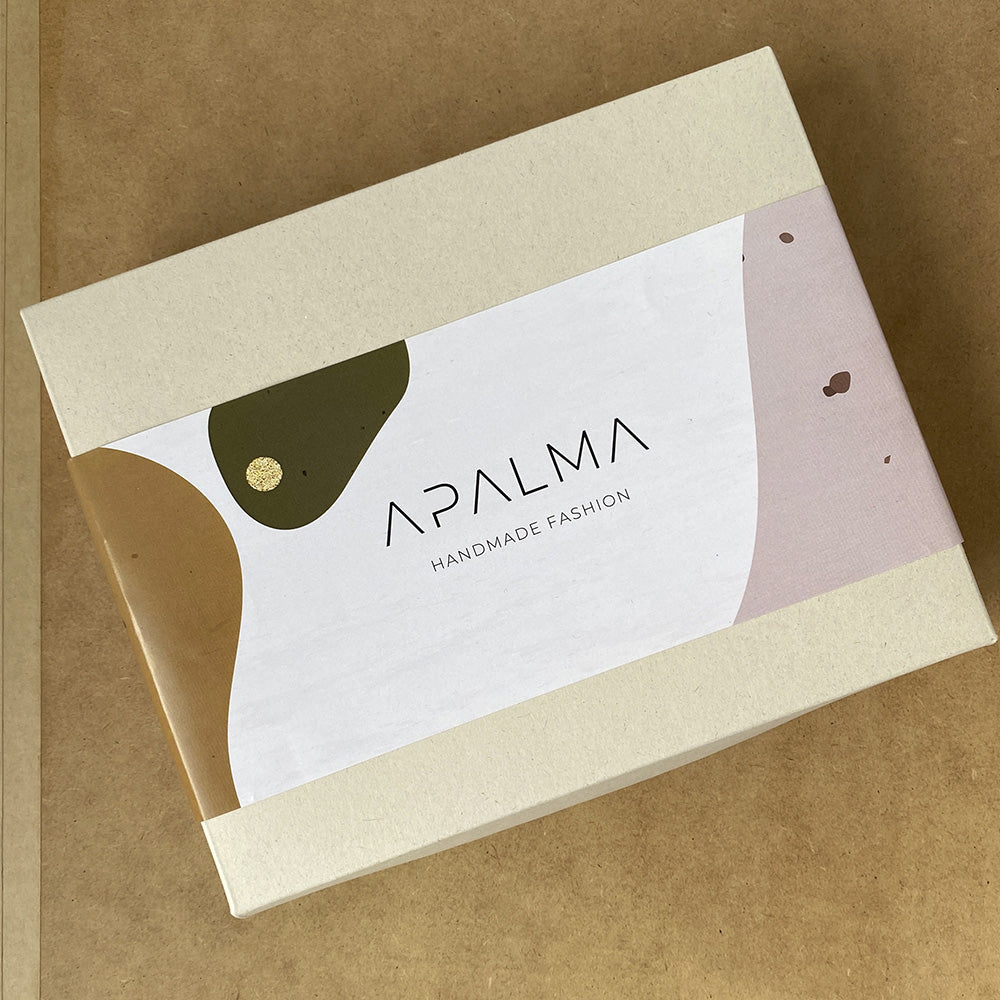 Iris Orange Earrings - Handmade Iraca Palm Earrings