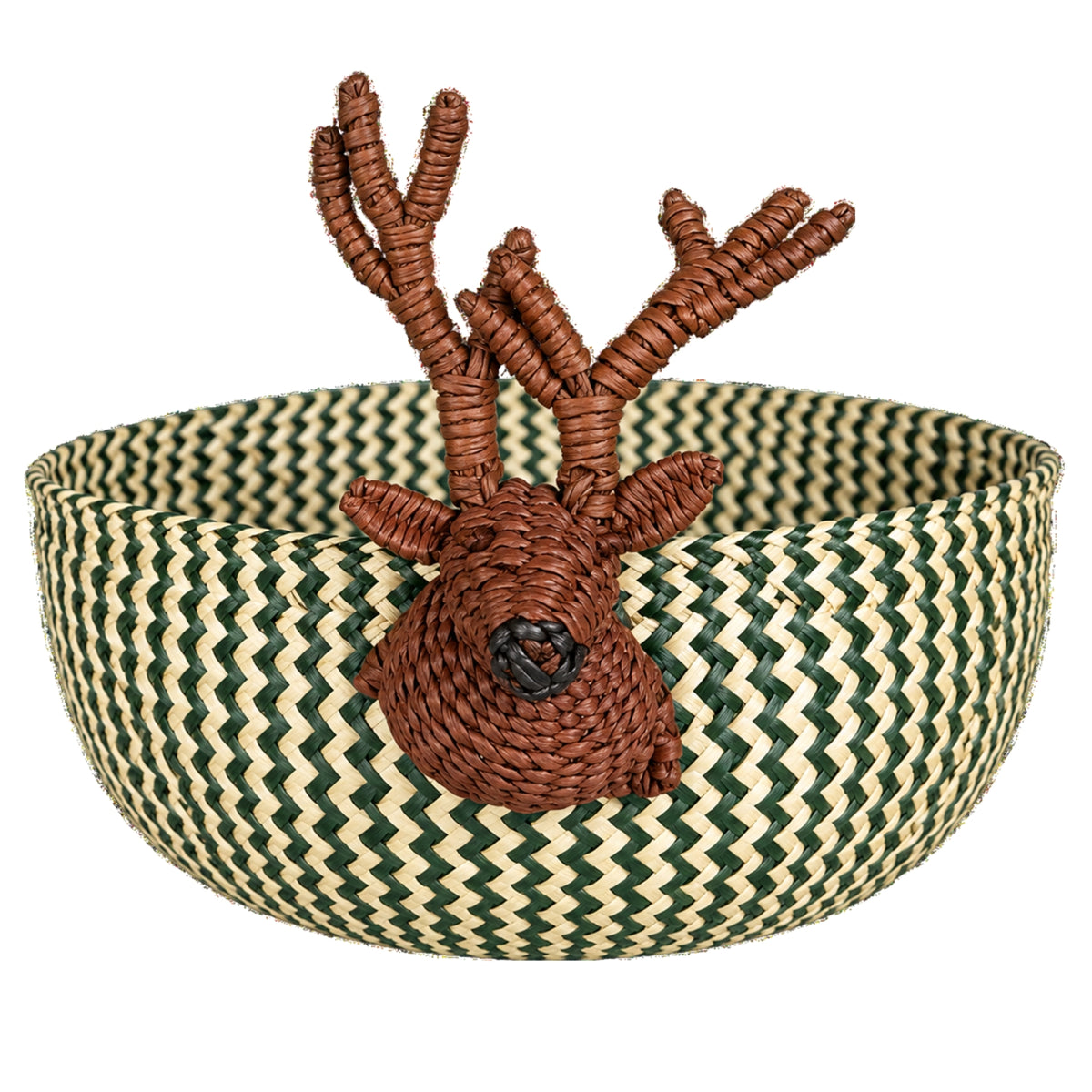The Woodland Reindeer Basket - Green