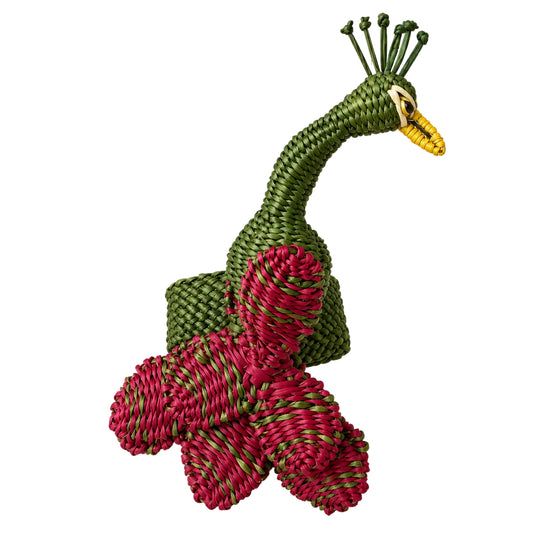 Cranberry Peacock Napkin Ring – The Enchanted Peacock