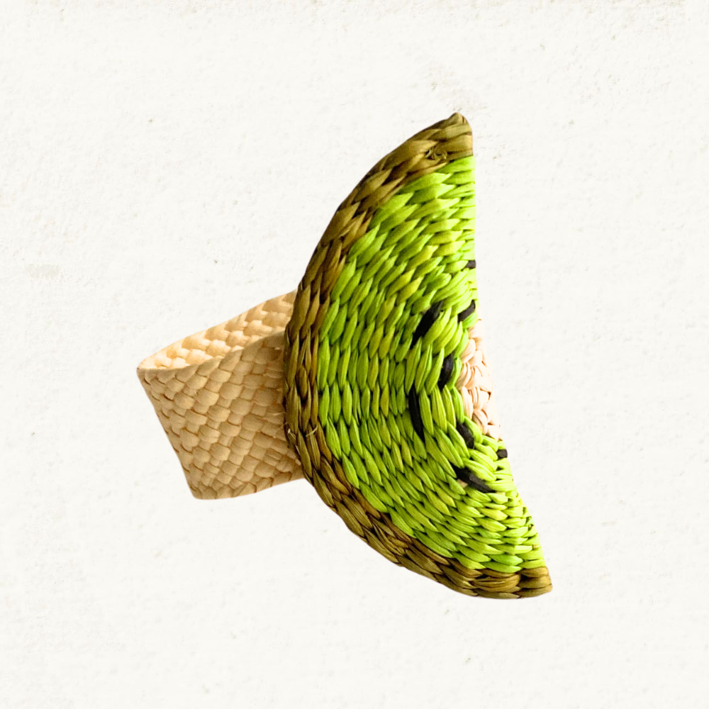 Kiwi Napkin Ring - Made of Iraca Palm - Sold by Set