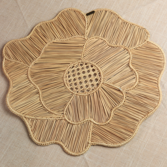 French rose - Handmade Iraca Palm - Home Decor