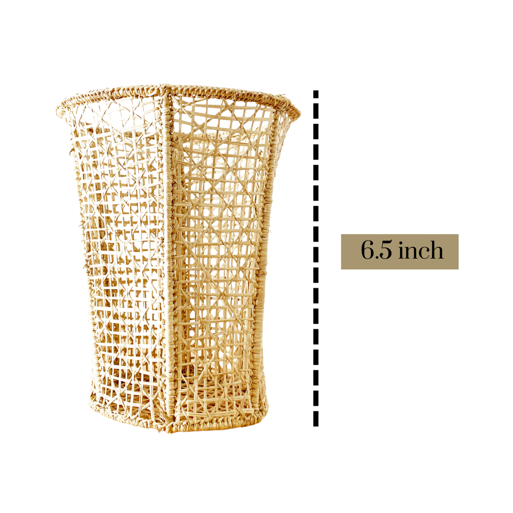Handmade Iraca Palm - Multipurpose Tall Palm Basket - Home Decor