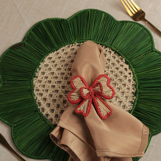 Bow Tie Napkin Holder - Made of Iraca Palm