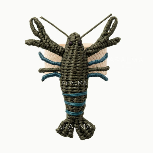 Lobster Napkin Ring made of iraca palm / Set of 4 or 6