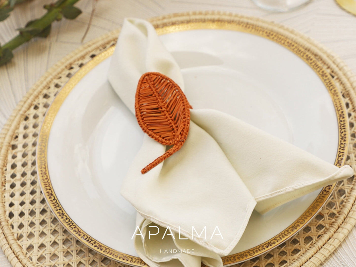 Ash Leaf Napkin Ring - Sold individually or by Set