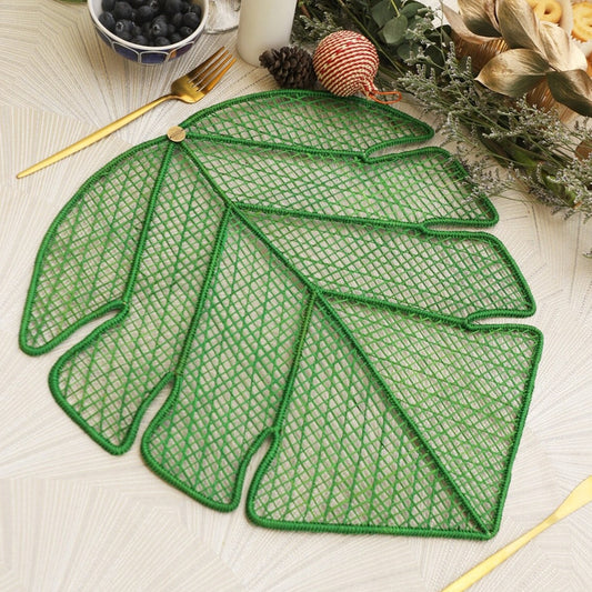 Maple Placemat Big Leaf Iraca/Straw Placemat - Made of Natural Palm